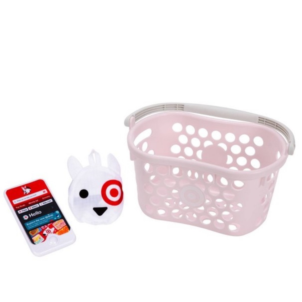 NEW-Target Pink Toy Shopping Basket